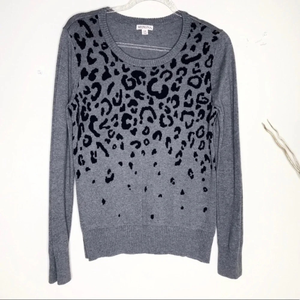 Merona target brand gray and black sweater